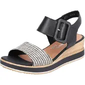 Remonte Sandalette "ELLE-Collection" Sommerschuh, Sandale, Bequemschuh mit Klett unter der Zierschnalle