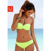 s.Oliver Bandeau-Bikini-Top "Spain" in unifarben mit Wickeloptik