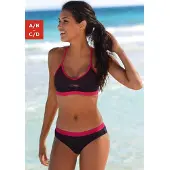Venice beach Bustier-Bikini mit abgetönten Details