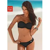 Buffalo Bügel-Bandeau-Bikini trendiger Look, mit abnehmbaren Trägern, mit geflochtenen Details