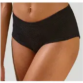 LASCANA Hipster , Damen, Gr. 48/50, Jersey, schwarz, Jersey, Obermaterial: 58% Baumwolle, 39% Polyamid, 3% Elasthan, körpernah, Unterhosen Hipster, aus angenehm weicher Baumwolle