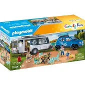 Playmobil Family & Fun 71423 Wohnwagen mit Auto