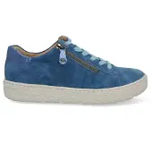 Hartjes Damen Sneaker Blau mit seitlichem Reißverschluss und bequemer Passform