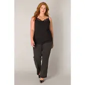 Base Level Curvy Spitzentop mit Spaghetti-Trägern