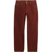 Superdry für Damen. W7011216A Braune Straight-Leg-Hose (28/30), Lässig, Kord