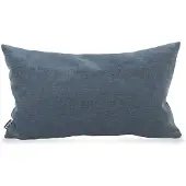 Hock Dekokissen H.O.C.K. "Versatil Uni", blau (blau, unifarben), B:50cm L:30cm, Polyester, Dekokissen_Sitzkissen_Kissenhüllen, Dekokissen, Kissenhülle mit Füllung, 1 Stück