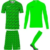 Uhlsport Progressive Torwart Set 164 fluo grün/schwarz