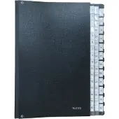 Leitz Unterschriftenmappe A4, 20 Fächer, Karton/Polypropylen, schwarz