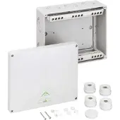 Spelsberg 82541001 Abzweigkasten, Schutzart IP54/IP65, max. Leiterquerschnitt 252, Schlagfestigkeit IK07, Schutzklasse II, Ui 690V AC, VDE