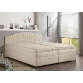 Maintal Polsterbett , beige (creme), B:190cm, Betten, Polsterbett