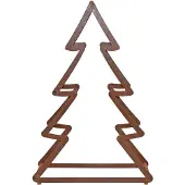 HOFMANN LIVING AND MORE Dekobaum "Weihnachtsbaum, Weihnachtsdeko aussen", braun (rostbraun), B:64cm H:95cm T:24cm, Eisen, , Dekofiguren, Dekobaum, aus Metall, mit rostiger Oberfläche, Höhe ca. 95 cm