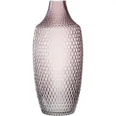Leonardo Bodenvase "Dekovase POESIA, Relief-Optik", lila (viola), H:40cm Ø:17cm, Glas, Vasen, Bodenvase, aus Glas, handgefertigt