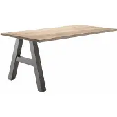 Mäusbacher Anbautisch MÄUSBACHER "Mio", grau (graphit, eichefarben), B:120cm H:75cm T:70cm, Holzwerkstoff, Ansatztischplatten, Anbautisch