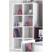 Schildmeyer Raumteilerregal "Pisa", weiß, B:55,8cm H:110,2cm T:33cm, Holzwerkstoff, Regale, Raumteilerregal, Solide Verarbeitung - Dieses Produkt ist in Deutschland gefertigt
