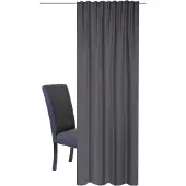 Home wohnideen Vorhang "JOHN" Gr. 1, grau (anthrazit), B:140cm H:245cm, Polyester, Gardinen, Vorhang, HxB: 245x140, Kombibandschal Verdunklungsstoff