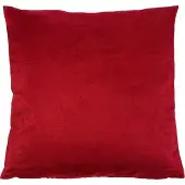 Gozze Dekokissen GÖZZE "Alcatraz", rot (rot, unifarben), B:50cm L:50cm, Obermaterial: 100% Polyester, Dekokissen_Sitzkissen_Kissenhüllen, Dekokissen, in Wildlederoptik