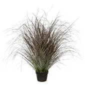Creativ Deco Winterliche Kunstpflanze "Weihnachtsdeko", grün (weiß, grün), H:95cm, Kunststoff, Kunstpflanzen, Winterliche Kunstpflanze, frostig geeist, im Topf