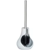 Wenko WC-Garnitur "Drop Neo", weiß, B:40cm H:13,5cm L:14cm, Keramik, Reinigungsbürsten, WC-Garnitur