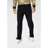 Bruno Banani Jogginghose "Comfort Cut", Herren, Gr. 4XL (68/70), N-Gr, schwarz, Obermaterial: 60% Baumwolle, 40% Polyester, bequem lang, Hosen Jogginghose, Topseller