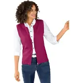 Casual Looks Strickweste , Damen, Gr. 36, pink (fuchsia), 50% Baumwolle, 50% Polyacryl, unifarben, Westen Strickweste