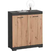FMD Kommode "Bristol", braun (matera, artisan), B:80cm H:89,9cm T:34,9cm, Holzwerkstoff, Sideboards, Kommode, In unterschiedlichen Tiefen, mit verstellbaren Böden
