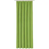 Wirth Vorhang "Trondheim B" Gr. 1, grün (apfelgrün), B:131cm H:145cm, Chenille, Polyacryl, Gardinen, Vorhang, nach Maß