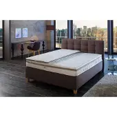 Hanse by RIBECO Topper "Ole", weiß, B:90cm H:7cm L:200cm, Gelschaum, Topper, Topper, Matratzentopper 90x200 cm & 140x200 cm und weitere Größen