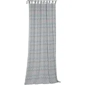 Wirth Vorhang "Benewitz" Gr. 1, blau, B:65cm H:125cm, Jacquard, Baumwolle, Polyester, Gardinen, Vorhang