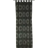 Wirth Vorhang "Chianti" Gr. 1, grau (anthrazit), B:135cm H:145cm, Baumwolle, Polyester, Gardinen, Vorhang