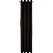 Wirth Vorhang "Holmsund 288g/qm" Gr. 1, schwarz, B:132cm H:145cm, Chenille, Polyacryl, Gardinen, Vorhang