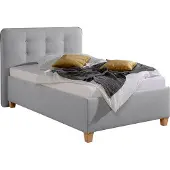 Maintal Polsterbett , grau, B:138cm L:210cm, Betten, Polsterbett, inklusive Bettkasten