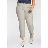 Kjbrand Chinohose "Betty Chino", Damen, Gr. 42 (21), K-Gr, beige, Web, Obermaterial: 60% Baumwolle, 37% Polyamid, 3% Elasthan, bequem knöchellang, Hosen Chinohose, mit Komfortbund