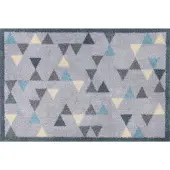 Wash & dry Teppich "Triangles", bunt, B:50cm H:9mm L:72cm, Baumwolle, Viskose, BY KLEEN-TEX, Teppiche, Teppich