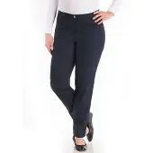 Kjbrand Chinohose "Betty Chino", Damen, Gr. 42, N-Gr, blau (dunkelblau), Web, Obermaterial: 60% Baumwolle, 37% Polyamid, 3% Elasthan, bequem knöchellang, Hosen Chinohose, mit Komfortbund