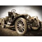 Papermoon Fototapete "Vintage Retro Car", bunt, B:2,5m L:1,86m, Vlies, Tapeten, Fototapete