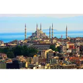Papermoon Fototapete "Istanbul Skyline", bunt, B:2,5m L:1,86m, Vlies, Tapeten, Fototapete