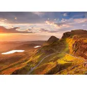 Papermoon Fototapete "Sunrise at Quiraing Isle", bunt, B:2m L:1,49m, Vlies, Tapeten, Fototapete