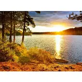 Papermoon Fototapete "Algonquin Park Lake", bunt, B:3m L:2,23m, Vlies, Tapeten, Fototapete