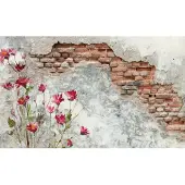 Papermoon Fototapete "Brickwall", bunt, B:2m L:1,49m, Vlies, Tapeten, Fototapete