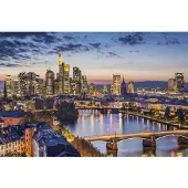 Papermoon Fototapete "Frankfurt am Main", bunt, B:3m L:2,23m, Vlies, Tapeten, Fototapete