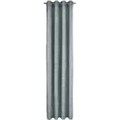 Wirth Vorhang "Trondheim B" Gr. 1, blau (eisblau), B:131cm H:145cm, Chenille, Polyacryl, Gardinen, Vorhang