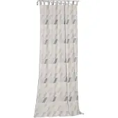 Wirth Vorhang "Bray" Gr. 1, grau (hellgrau), B:132cm H:145cm, Jacquard, Baumwolle, Polyester, Gardinen, Vorhang