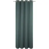 Wirth 1100000002199 "Torbole" Gr. 1, blau (petrol), B:132cm H:145cm, Jacquard, Baumwolle, Polyester, Gardinen, 1100000002199