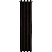 Wirth 1100000002199 "Trondheim B" Gr. 1, schwarz, B:131cm H:145cm, Chenille, Polyacryl, Gardinen, 1100000002199