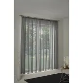 Wirth Vorhang "LORCA" Gr. 1, grau, B:132cm H:150cm, Obermaterial: 66% Polyester, 34% Baumwolle, Gardinen, Vorhang