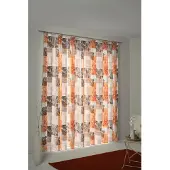 Wirth Vorhang "JOLANDA" Gr. 1, orange, B:145cm H:150cm, Polyester, Gardinen, Vorhang