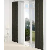 Wirth Schiebegardine "Sepino" Gr. 1, braun, B:60cm H:145cm, Jacquard, Baumwolle, Polyester, Gardinen, Schiebegardine