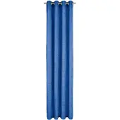 Wirth Vorhang "Trondheim B" Gr. 1, blau (royalblau), B:131cm H:145cm, Chenille, Polyacryl, Gardinen, Vorhang