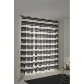 Wirth 1100000002199 "Menorca" Gr. 1, grau, B:135cm H:145cm, Baumwolle, Polyester, Gardinen, 1100000002199