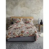 Irisette Flausch-Baumwolle Bettwäsche Zobel grau 8552 155x220 cm + 80x80 cm